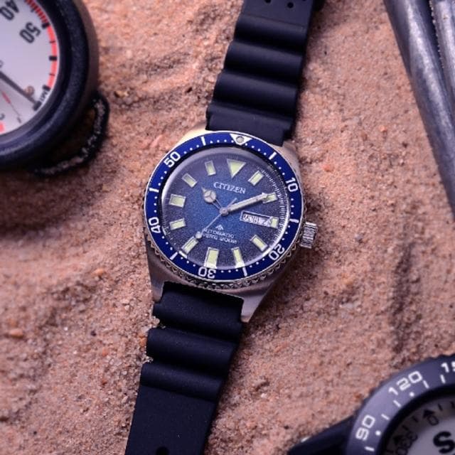【CITIZEN 星辰】PROMASTER 新NY012多彩 潛水機械錶 父親節 送禮 禮物推薦(NY0129-07L)