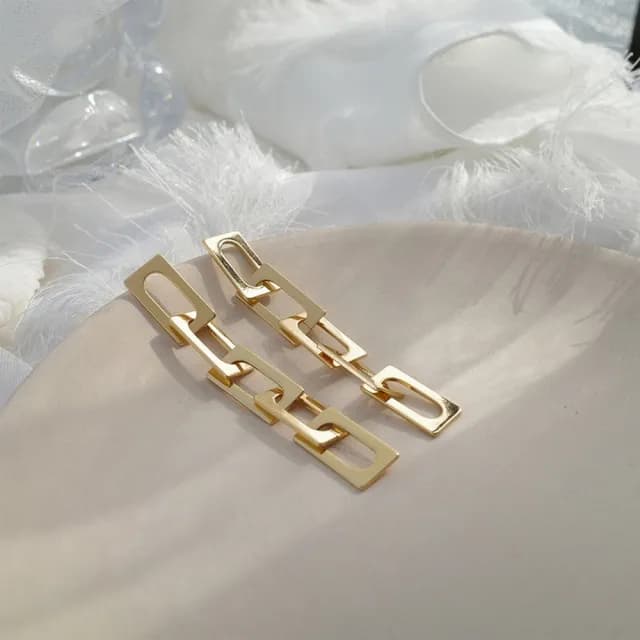 【Golicc】韓國 東大門 金屬 耳環(七夕 情人節 生日 飾品 耳釘 耳飾 耳墜 禮物)