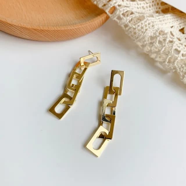 【Golicc】韓國 東大門 金屬 耳環(七夕 情人節 生日 飾品 耳釘 耳飾 耳墜 禮物)