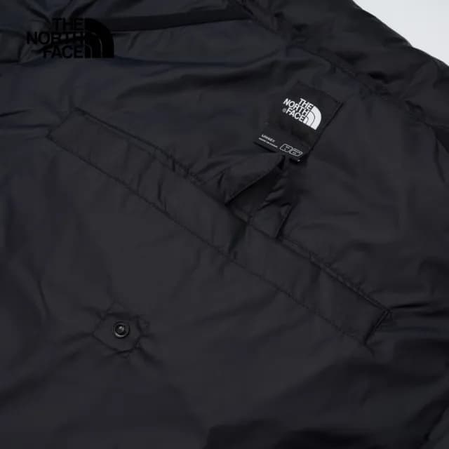 【The North Face 官方旗艦】北面兒童黑色DWR防潑水保暖羽絨外罩｜898XJK3(700蓬鬆度)