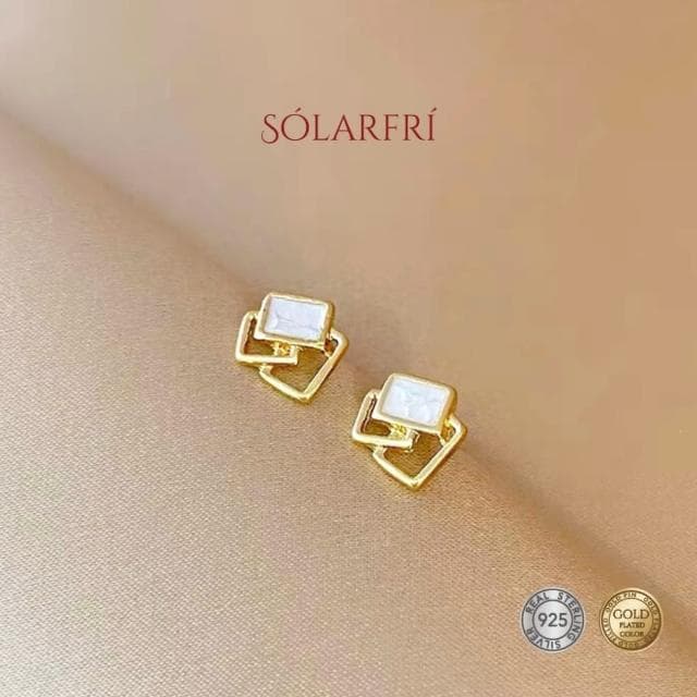 【SOLARFRi】銀針耳環｜優選親膚材質配戴舒適 附品牌禮盒包裝(閨蜜情人女友母親老婆禮物)
