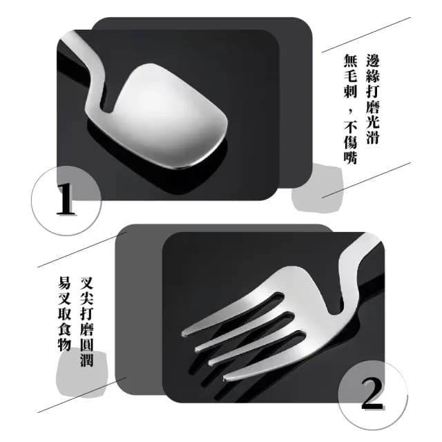【銀的餐具】掛壁式304不鏽鋼餐具四件套組(餐刀 叉子 湯匙 勺子 刀子 攪拌勺 餐叉 甜點 環保餐具 野餐)