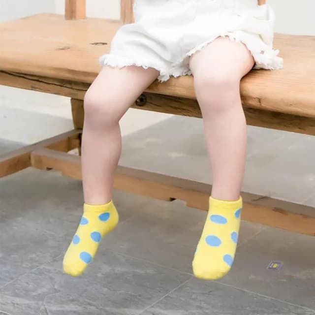 【橘魔法】（5雙一組）透氣網眼撞色拚接拚色中筒襪(短襪 襪子 中童 中性款 兒童 童襪 男童 女童 童裝)