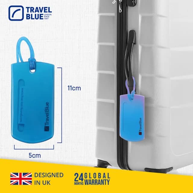 【Travel Blue 藍旅】Jelly 果凍行李掛牌 一組2入(行李吊牌)