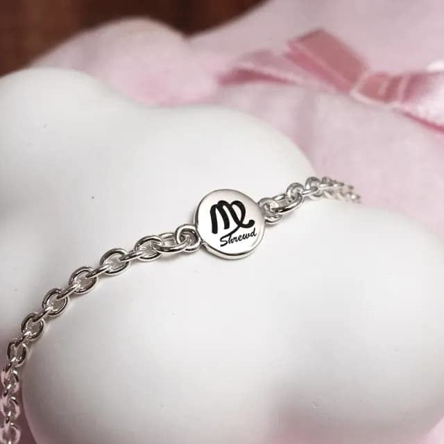 【ART64】雙11 處女座 彌月祝福手鍊 新生兒 生日禮物(925純銀兒童手鍊)