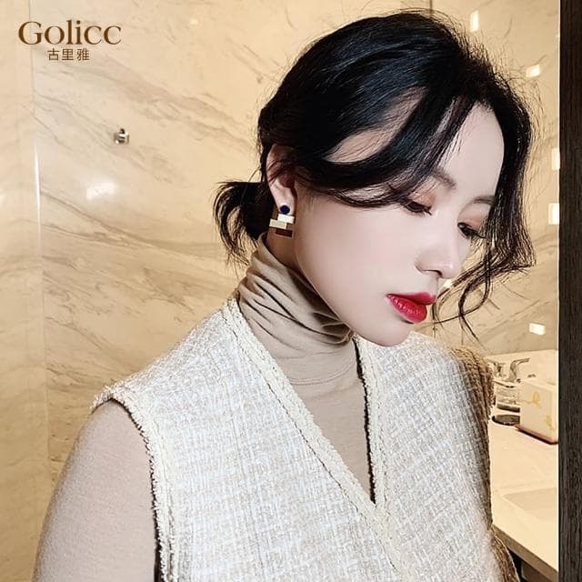 【Golicc】耳環 法式 復古(618 七夕 情人節 生日 飾品 耳釘 耳飾 耳墜 禮物)