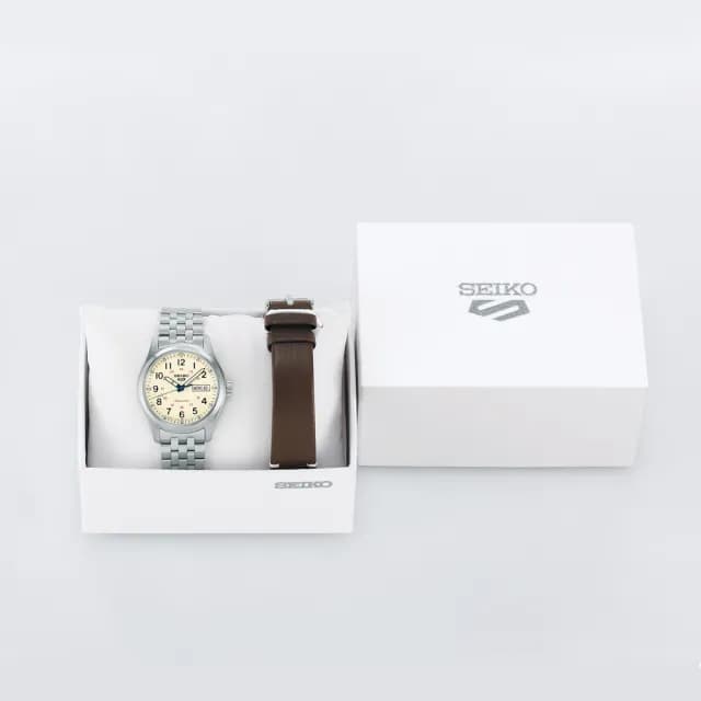 【SEIKO 精工】5 Sports 系列 製錶110週年紀念款 機械腕錶 父親節 禮物 送禮 推薦(SRPK41K1/4R36-15L0S)
