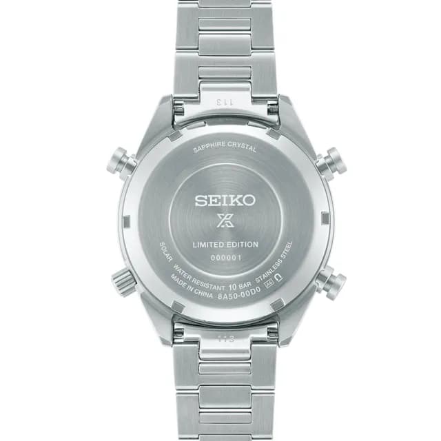 【SEIKO 精工】PROSPEX系列 40周年紀念 太陽能計時腕錶 父親節 禮物 送禮 推薦(SFJ009P1/8A50-00D0S)