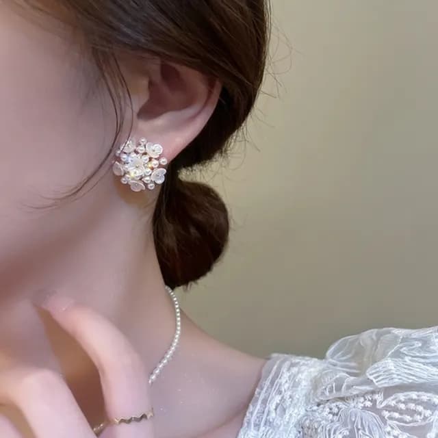 【Oni 歐妮】花澗 耳針穿式耳環耳釘耳骨環 耳飾925銀針