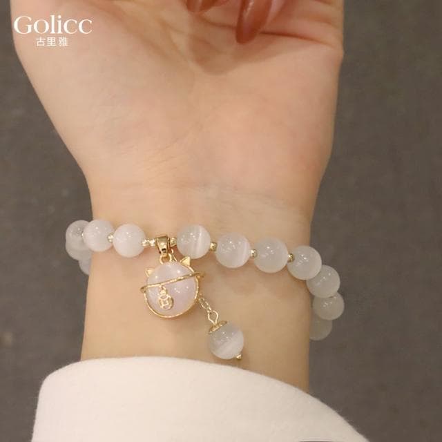 【Golicc】手鍊 招財貓(母親節 生日 情人節 手環 手繩 首飾 飾品 禮物)