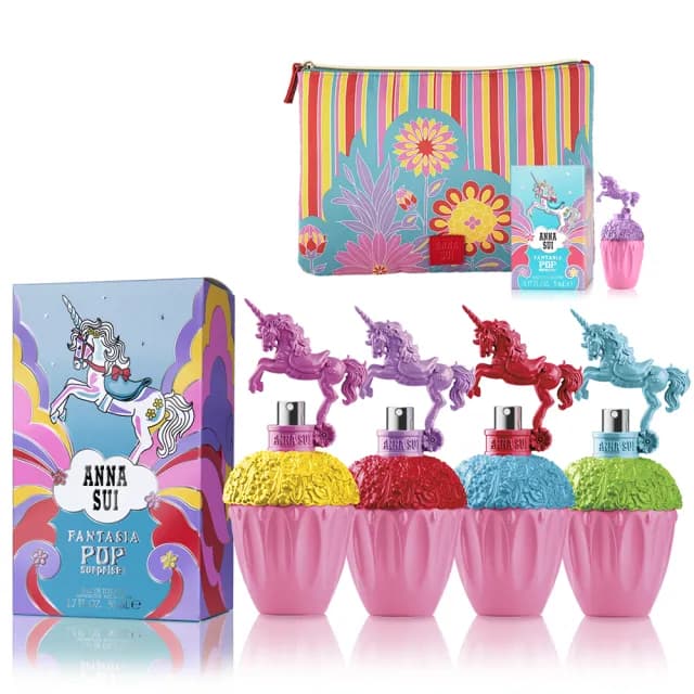 【ANNA SUI 安娜蘇】童話彩虹獨角獸淡香水50ml任選(贈化妝包+小香乙瓶.專櫃公司貨)