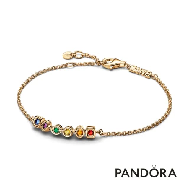 【Pandora官方直營】Marvel《復仇者聯盟》 無限寶石造型手鏈-絕版品