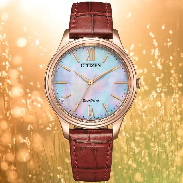 【CITIZEN 星辰】LADYS系列 時尚簡約 光動能腕錶 七夕 情人節 送禮 推薦(EM0419-11D)