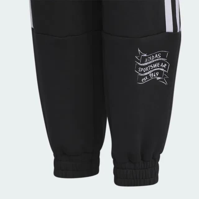 【adidas 愛迪達】運動長褲 童裝(IN6519)