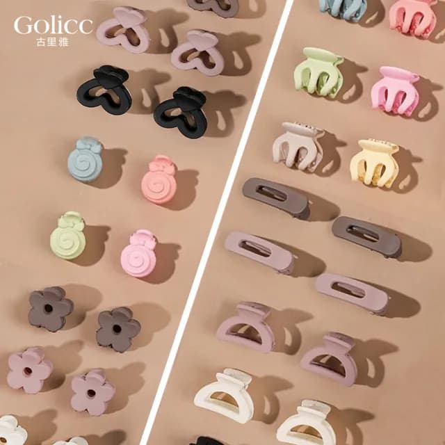 【Golicc】髮夾 可愛 小抓夾 10入 盒裝(七夕 情人節 生日 髮飾 頭飾 大腸圈 髮夾 禮物)