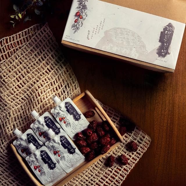 【韓味不二】韓國進口慶山紅棗汁禮盒80mlX30入X1盒(送禮推薦/節日禮盒/春節禮盒)