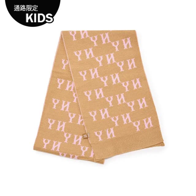 【MLB】童裝 雙面圍巾 MONOGRAM系列 紐約洋基隊(7AMFM0136-50PKS)