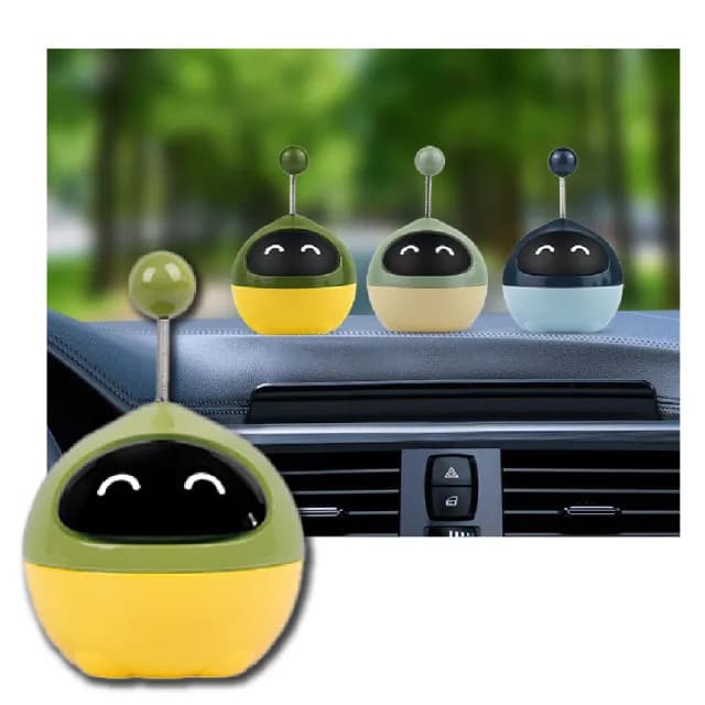 【嗶嗶嗶】搖搖機器人車載香薰盒(除臭 車用擴香機 薰香 香氛盒 芳香石 精油 擺飾 裝飾品)