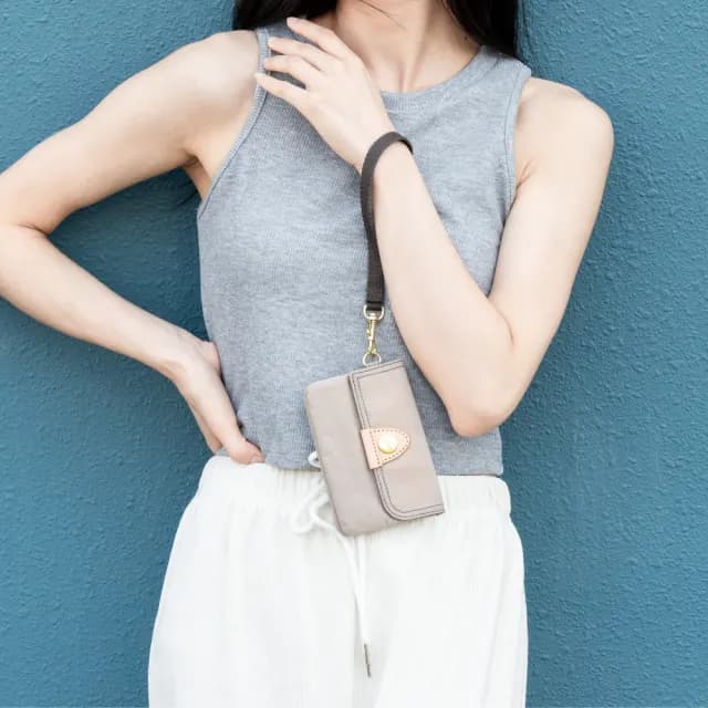 【satana】雙11限定★Soldier 趣遊拾光零錢包/卡片包/鑰匙包(奶茶色)