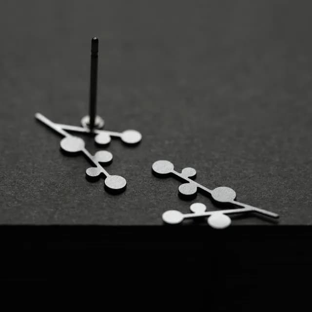 【moorigin】雪花耳環 XS(醫療鋼不過敏 耳環 可改夾式 共三色)