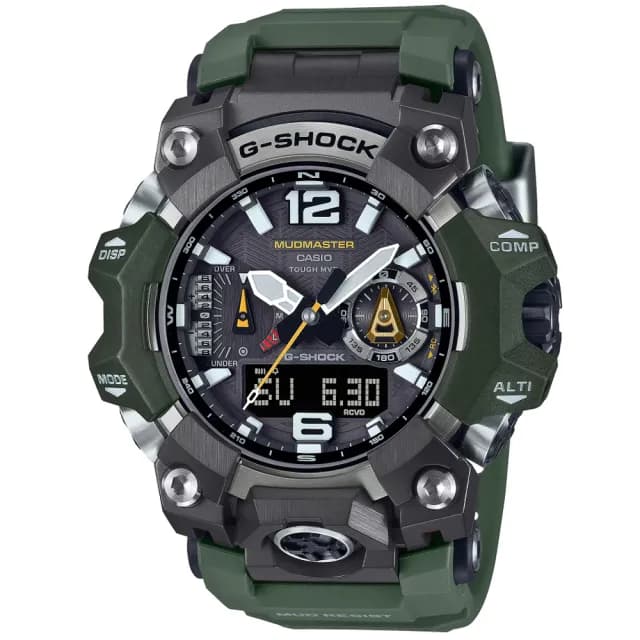 【CASIO 卡西歐】G-SHOCK MUDMASTER 太陽能 藍芽 多功能腕錶 畢業禮物 送禮 推薦(GWG-B1000-3A)