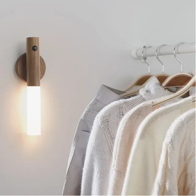 【gin gin】原木北歐風 人體感應燈 智能感應 小夜燈 自動感應燈(玄關燈 氛圍燈 情人節禮物 交換禮物)