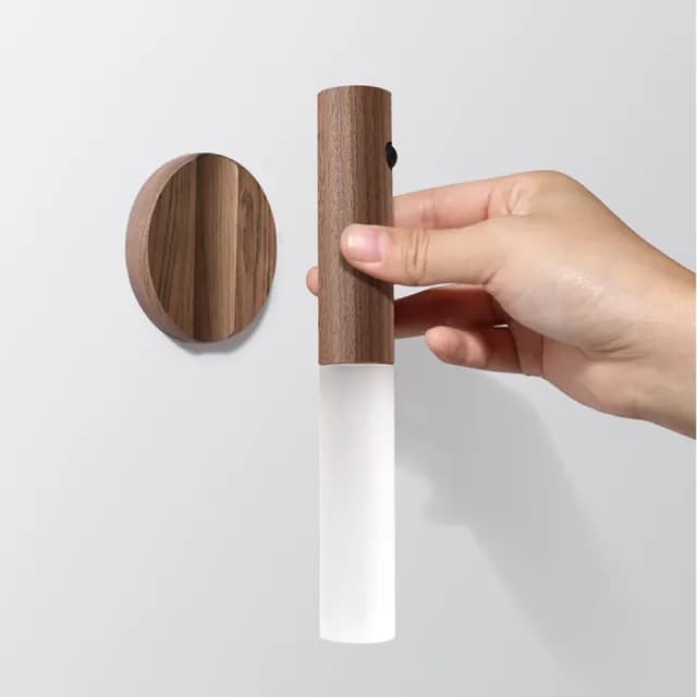 【gin gin】原木北歐風 人體感應燈 智能感應 小夜燈 自動感應燈(玄關燈 氛圍燈 情人節禮物 交換禮物)