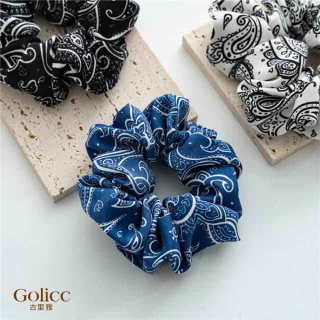 【Golicc】髮圈 歐美款 復古係 百搭 大腸髮圈(七夕 情人節 生日 髮飾 頭飾 大腸圈 髮夾 禮物)