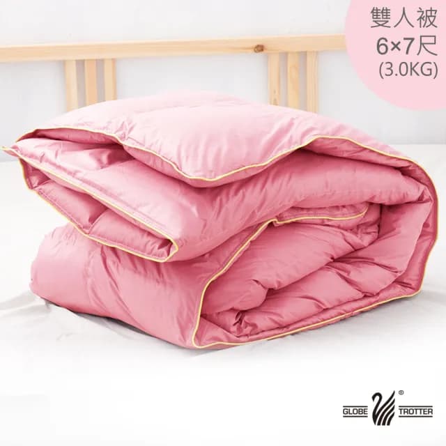 【遊遍天下】MIT台灣製立體車格緹花金邊90/10羽絨被冬被  6x7尺(3.0KG 雙人)