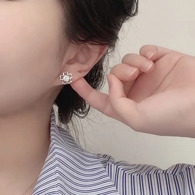 【巴黎精品】現貨+預購 莫桑鑽石耳環925純銀耳環耳針銀飾(0.5克拉女飾品生日情人節禮物p1as76)