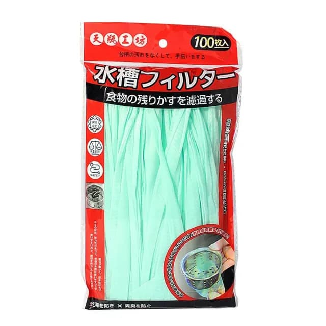 【寶盒百貨】2包天瓶工坊 水槽過濾網100入 流理台濾水網袋(肥皂袋 洗手袋 過濾網濾渣袋)