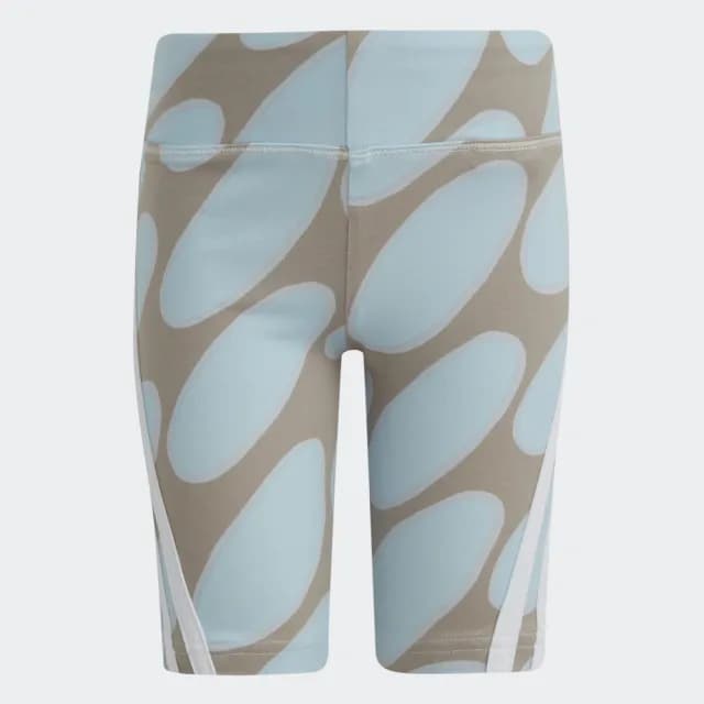 【adidas 愛迪達】MARIMEKKO 運動套裝 短袖/緊身褲 童裝 IC3665