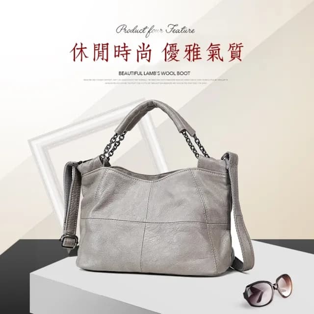 【玩皮工坊】情人節禮物 真皮牛皮女士肩背側背斜肩斜背單肩多用手提包女包LB225(真皮包包 5色可選)