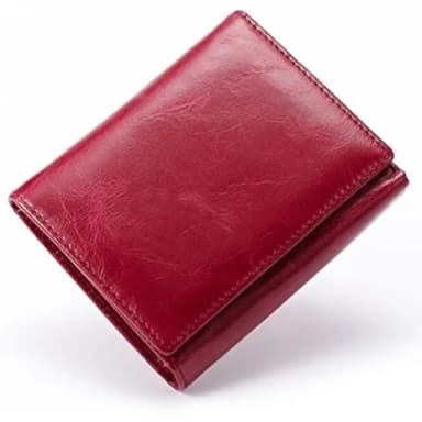 【米蘭精品】現貨+預購 短夾真皮皮夾(素面簡約油蠟皮純色三折男包情人節生日父親節禮物73eb19)