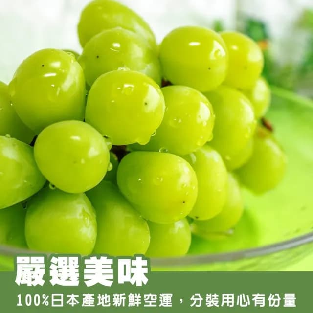 【WANG 蔬果】日本長野/山梨縣溫室麝香葡萄1房禮盒x4盒(350-400g/串)(中秋禮盒)