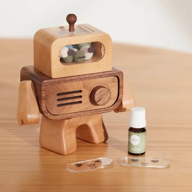 【Monarch尊爵家】擴香機器人 擴香座(原木文創 台灣設計 擴香機 實木擴香機 精油 精油擴香 香芬精油)