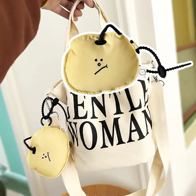 【超卡哇伊】INS柔軟防摔耳機收納吊飾(無線耳機殼 耳機包 線材包 保護套 零錢包 鑰 