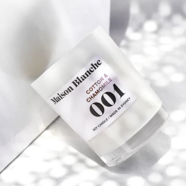 【Maison Blanche】棉花＆洋甘菊 Cotton & Chamomile 60g 香氛蠟燭