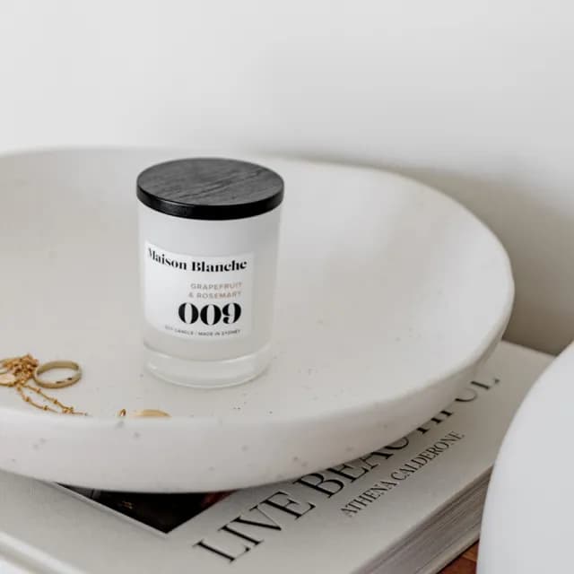 【Maison Blanche】葡萄柚＆迷迭香 Grapefruit & Rosemary 60g 香氛蠟燭
