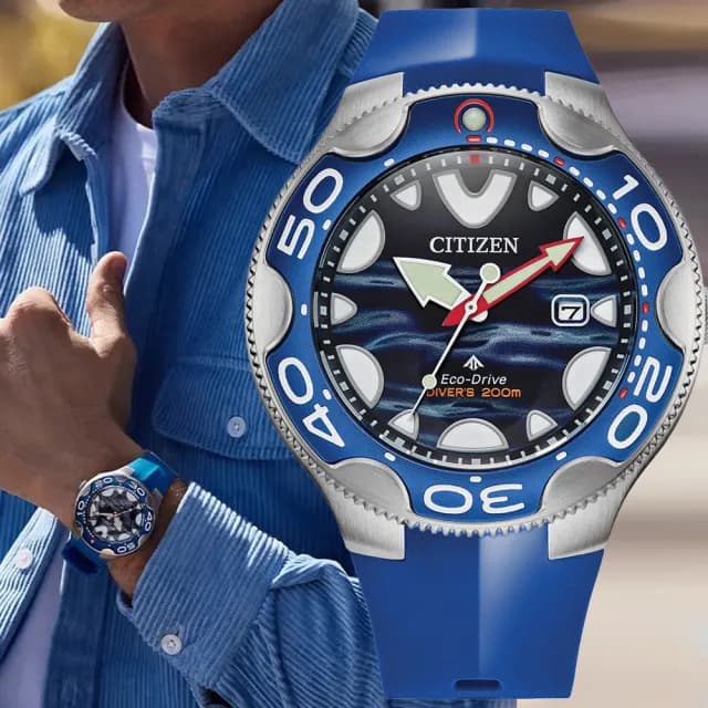 【CITIZEN 星辰】PROMASTER系列 光動能 潛水腕錶 七夕 情人節 送禮 推薦(BN0238-02L)