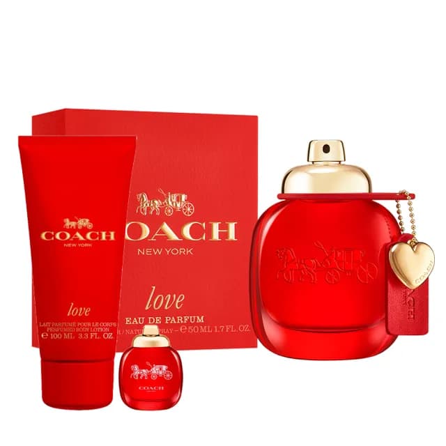 【COACH】時尚戀紅女性淡香精50ml(贈隨機身體乳100ml+小香乙瓶.專櫃公司貨)