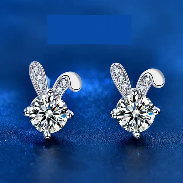 【巴黎精品】現貨+預購 莫桑鑽石耳環925純銀耳環耳針銀飾(0.5克拉女飾品生日情人節禮物p1as100)