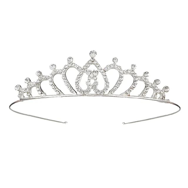【氣質公主】水鑽皇冠髮箍(新娘 水晶 女王 髮飾 髮夾 頭飾 兒童 花童 萬聖節 禮服 王冠 婚紗 生日 拍照)