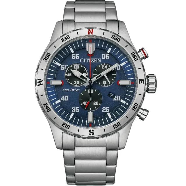 【CITIZEN 星辰】Chronograph 潮玩計時光動能腕錶 手錶 男錶 畢業 禮物 推薦(AT2520-89L)