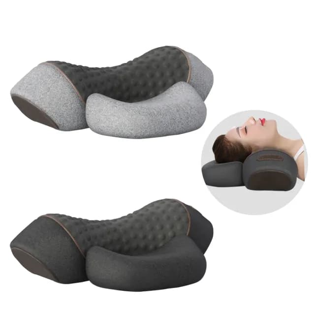 【AOAO】頸椎專用睡眠枕 慢回彈記憶棉頸椎按摩枕 拉伸牽引護頸枕 護頸枕 舒壓枕 聖誕禮物