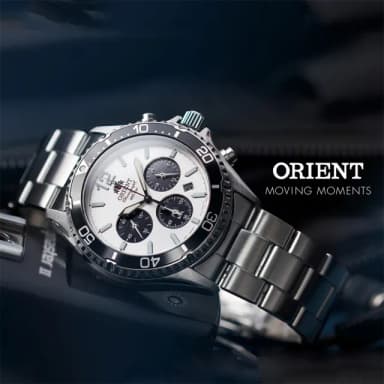 【ORIENT 東方錶】Sports 熊貓錶 潛水風格太陽能三眼計時手錶-42.8mm 送禮 禮物 推薦(RA-TX0203S)