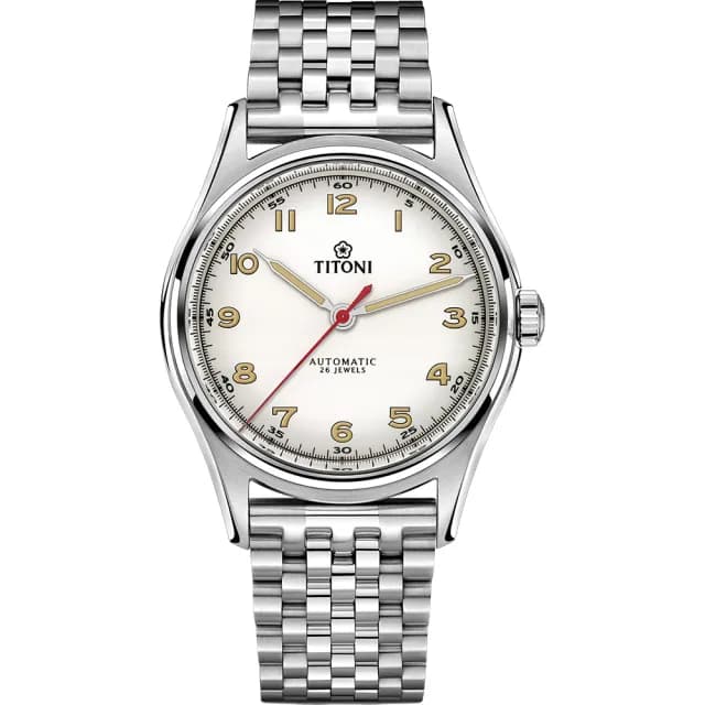 【TITONI 梅花錶】傳承系列百周年紀念機械錶-39mm 禮物 送禮 推薦(83019 S-639)