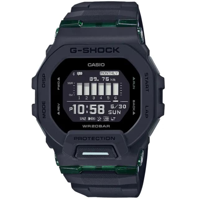 【CASIO 卡西歐】G-SHOCK 藍芽連線 都市街頭風格電子腕錶 父親節 禮物  送禮 推薦(GBD-200UU-1)