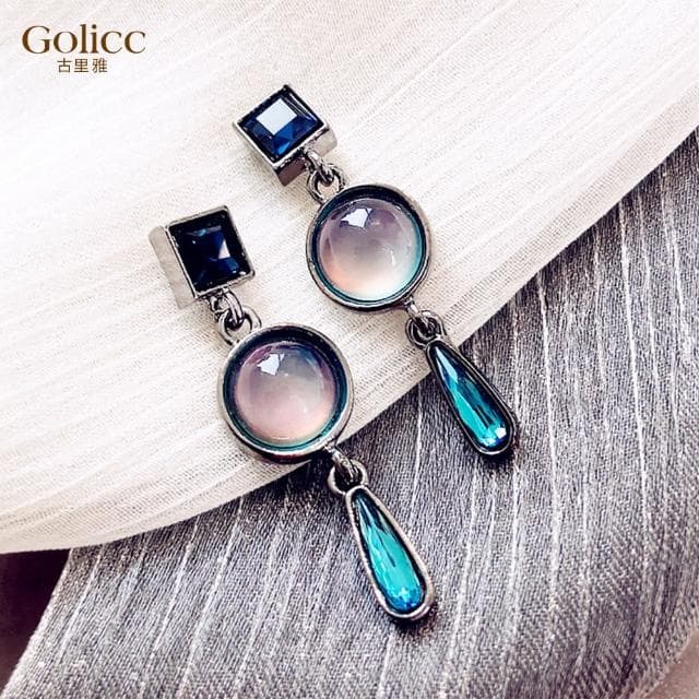 【Golicc】耳環 巴洛克 復古(618 七夕 情人節 生日 飾品 耳飾 耳墜 禮物)