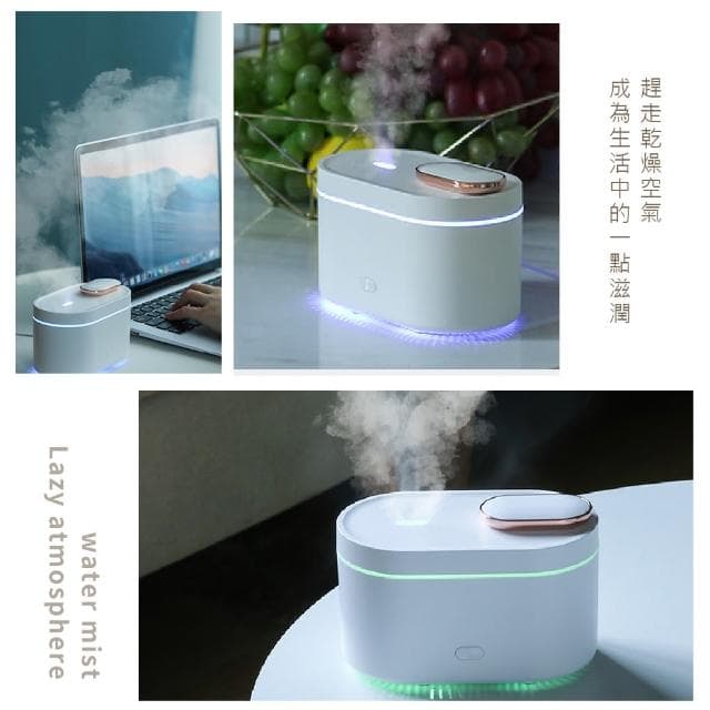 【空氣加濕】USB變色小夜燈迷你香薰機(霧化水氧機 薰香機 香氛機 精油擴香機 氛圍燈 加濕器 交換禮物)